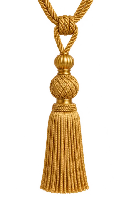 Gold Curtain Tassel Tieback
