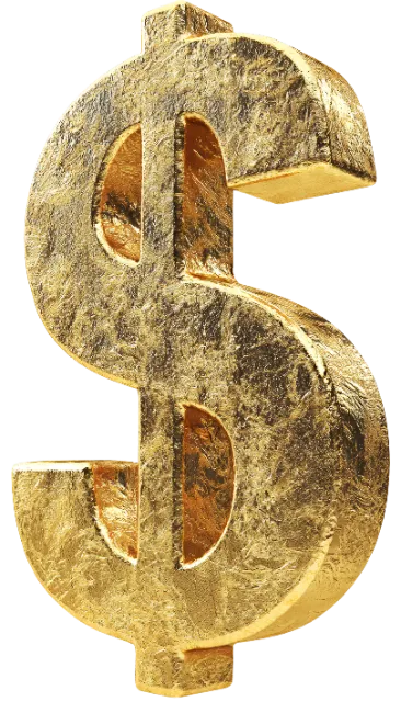 Gold Dollar Sign Symbol