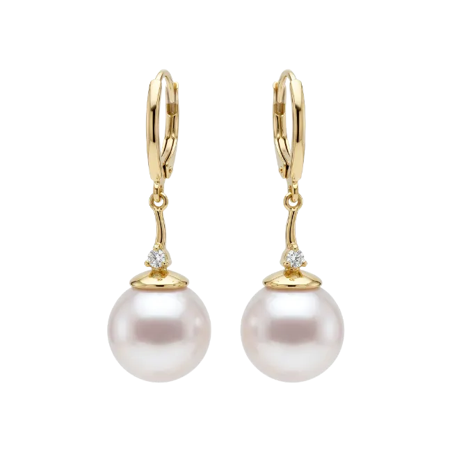 Gold Pearl Earrings