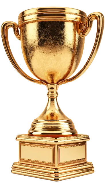 Gold Trophy Award Cup
