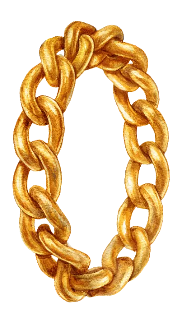 Golden Chain Loop Illustration