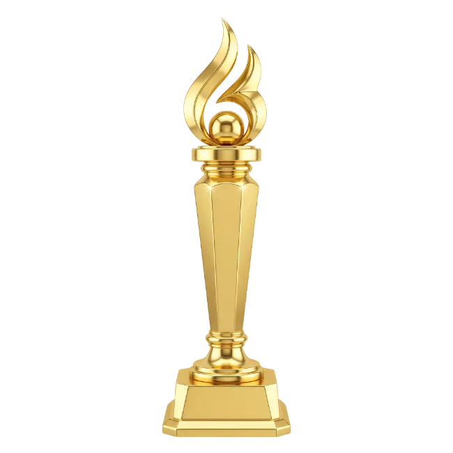 Golden Flame Trophy Award