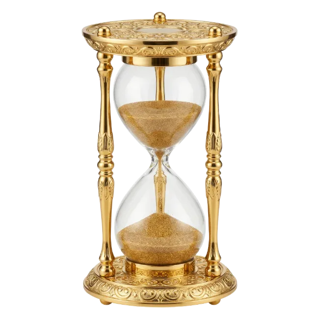 Golden Hourglass Sand Timer