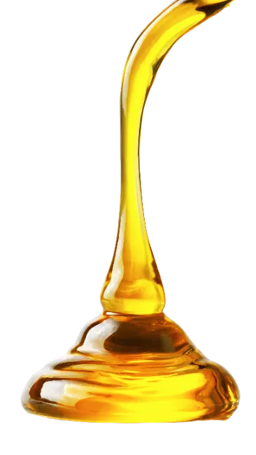 Golden Liquid Pouring Isolated