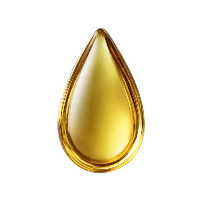 Golden Oil Drop Illustration