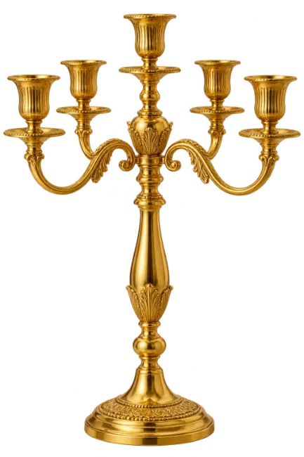 Golden Ornate Candelabra