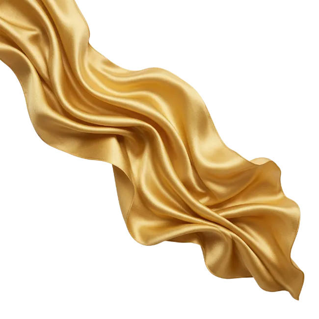 Golden Silk Fabric Wave