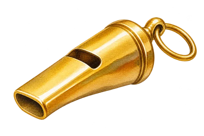 Golden Whistle Illustration