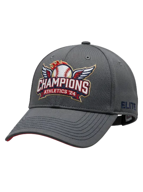 Gray Baseball Cap with Champions Athletics Logo