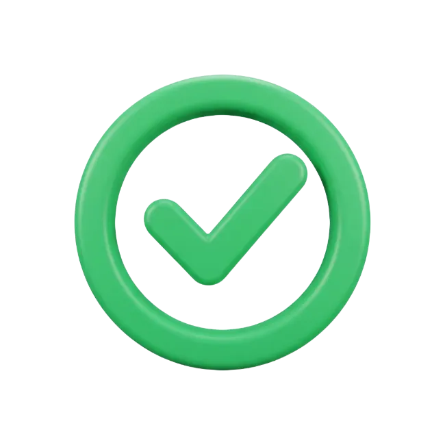 Green 3D Checkmark Icon