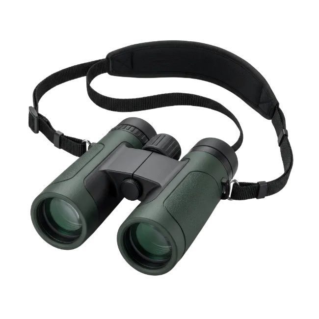 Green Binoculars with Black Strap