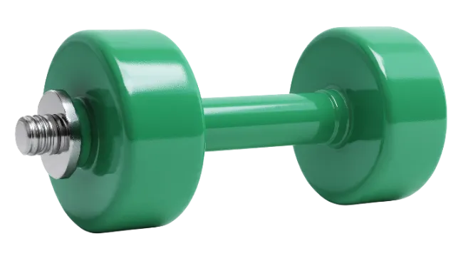 Green Dumbbell Fitness Weight