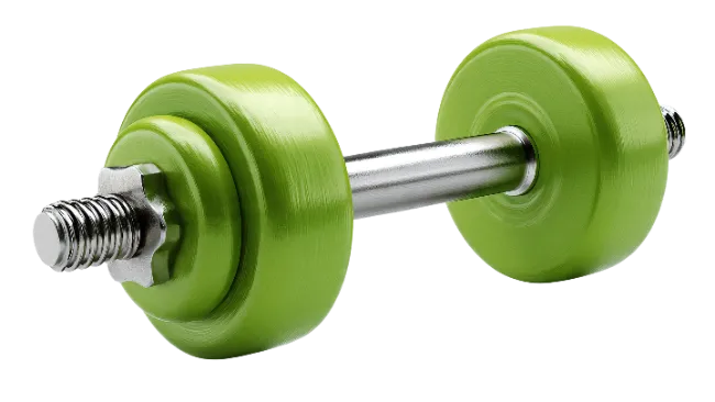 Green Fitness Dumbbell
