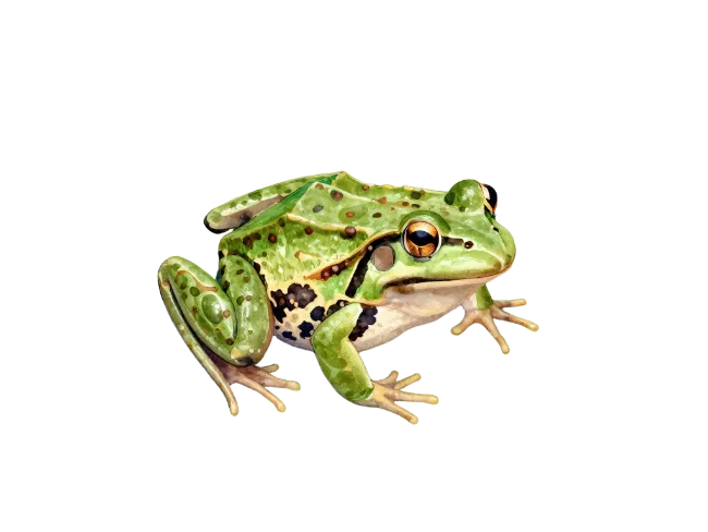 Green Frog Illustration