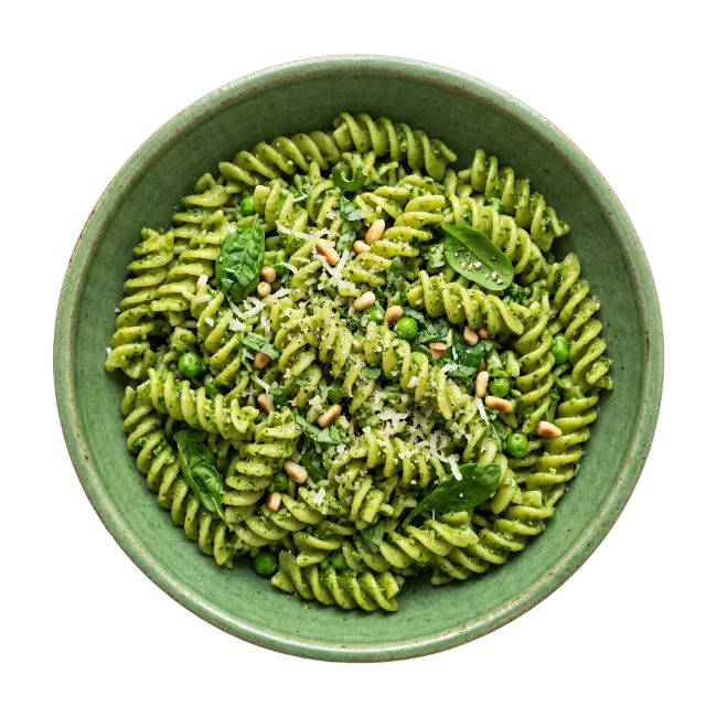 Green Fusilli Pasta Bowl