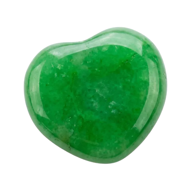 Green Heart Shaped Gemstone Mineral Specimen