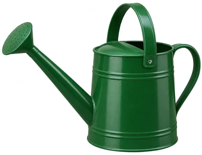 Green Metal Watering Can