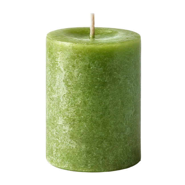 Green Pillar Candle