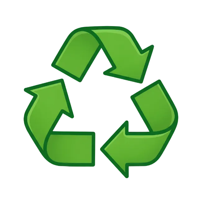 Green Recycling Symbol Icon