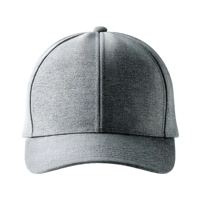 Grey baseball cap front view