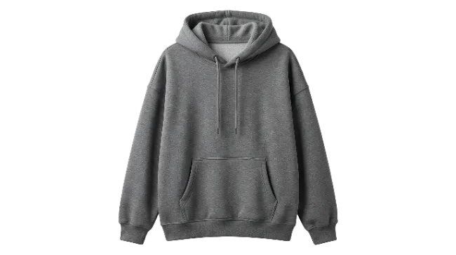 Grey Hoodie Sweatshirt
