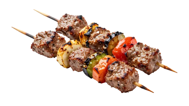 Grilled Beef and Vegetable Skewers