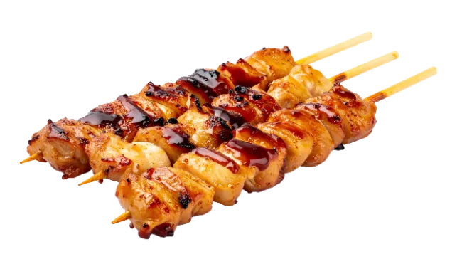 Grilled Chicken Skewers with Teriyaki Sauce
