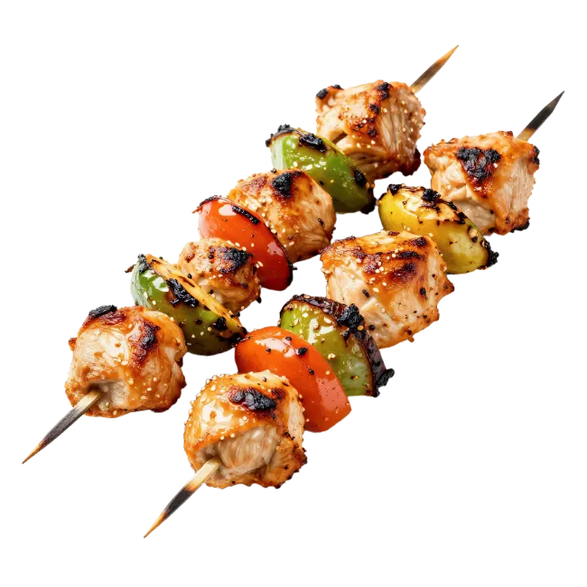 Grilled Chicken Skewers with Vegetables