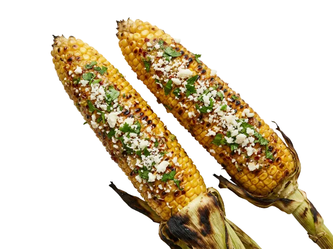 Grilled Corn on the Cob with Cheese