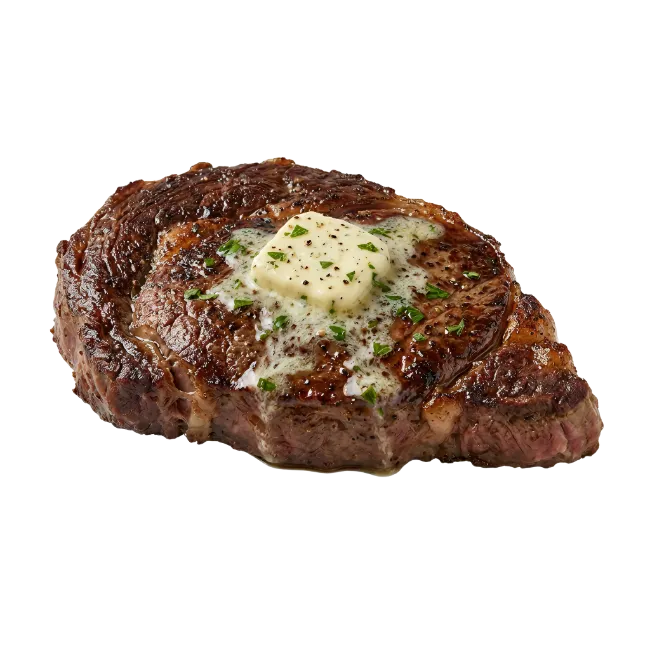 Grilled Ribeye Steak with Melting Butter