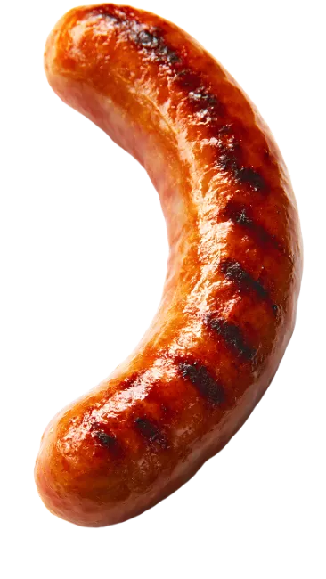 Grilled Sausage on Dark Background