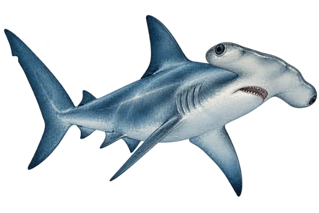 Hammerhead Shark Illustration