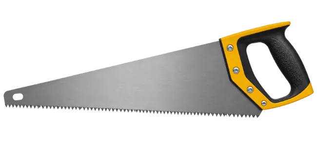 Hand Saw Tool with Yellow Handle