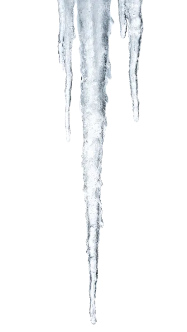 Hanging Icicles Winter Ice Formation