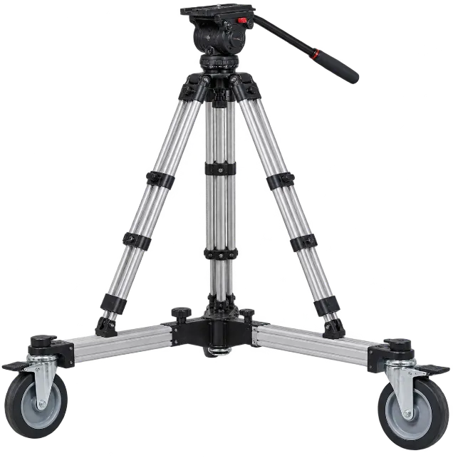 Heavy Duty Camera Tripod with Wheels