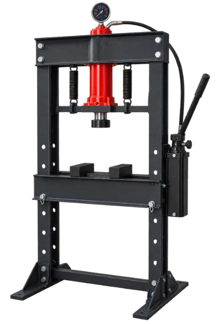 Heavy Duty Hydraulic Shop Press with Pressure Gauge