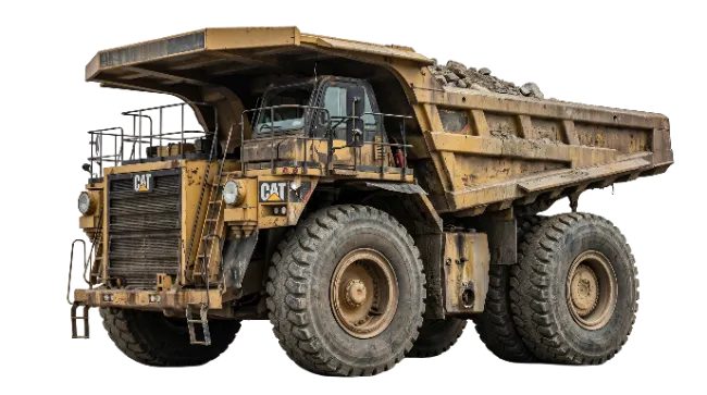 Heavy Duty Yellow Mining Dump Truck