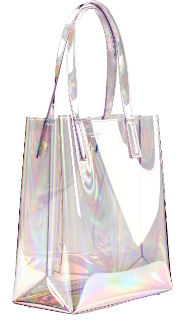 Holographic Transparent Tote Bag
