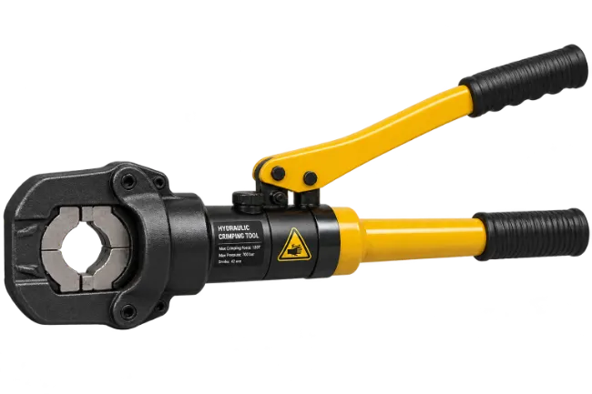 Hydraulic Crimping Tool with Yellow Handles