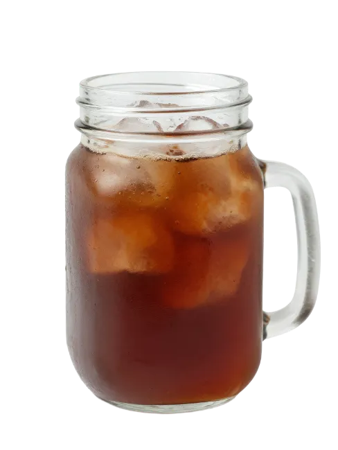 Iced Coffee in Mason Jar