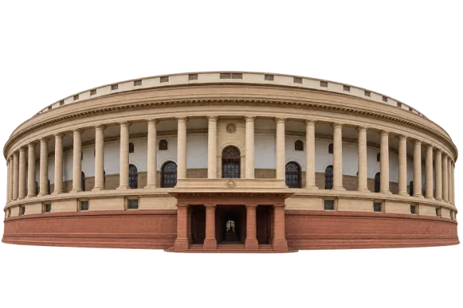 Indian Parliament Building Exterior