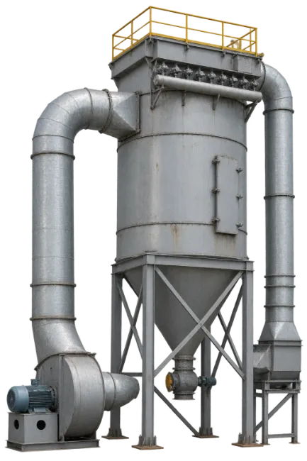 Industrial Cyclone Dust Collector with Blower Fan