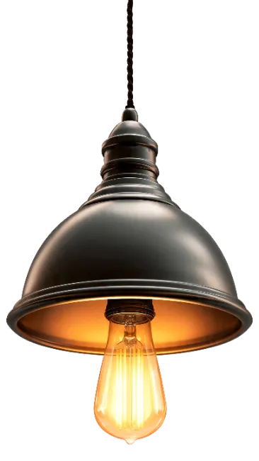 Industrial Vintage Pendant Light with Edison Bulb