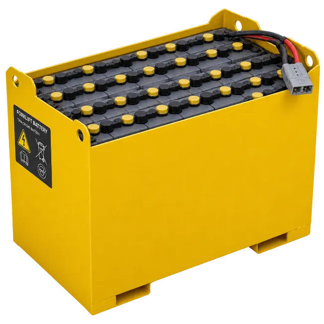 Industrial Yellow Forklift Battery
