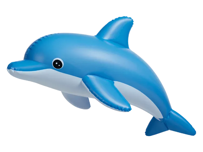 Inflatable Blue Dolphin Pool Float