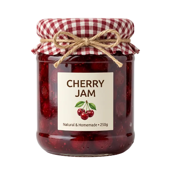 Jar of Cherry Jam