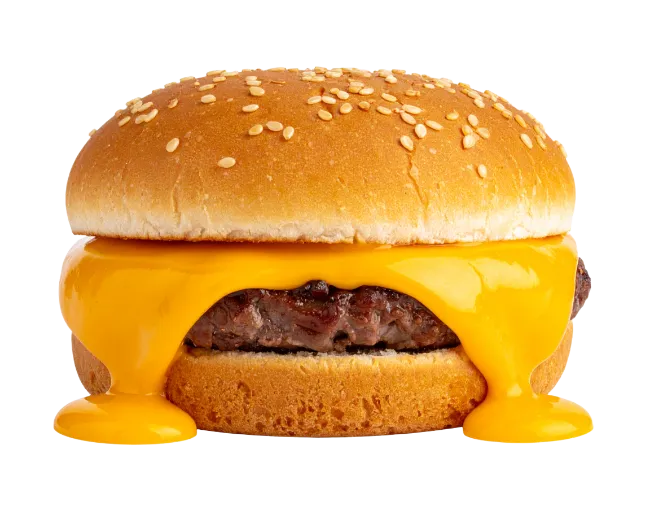 Juicy Cheeseburger with Melted Cheddar