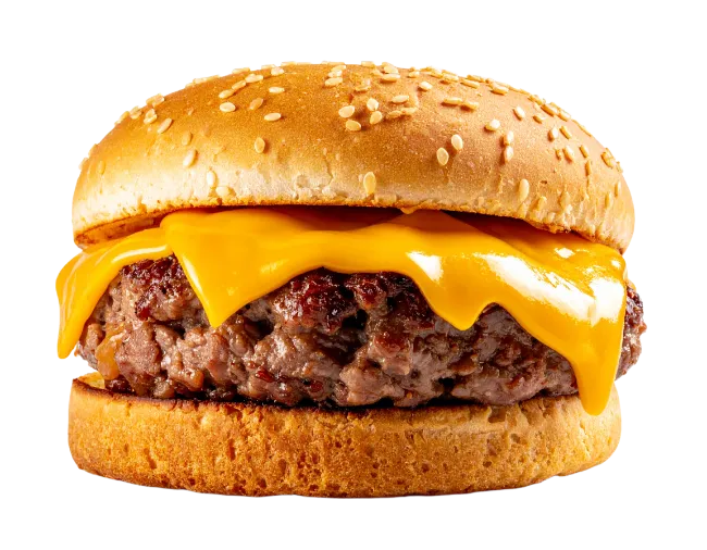Juicy Cheeseburger with Melted Cheese