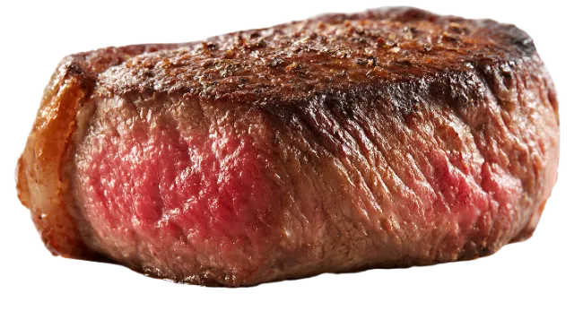 Juicy Grilled Beef Steak Cut Isolated