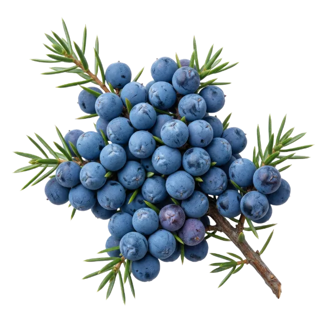 Juniper Berries Branch with Needles